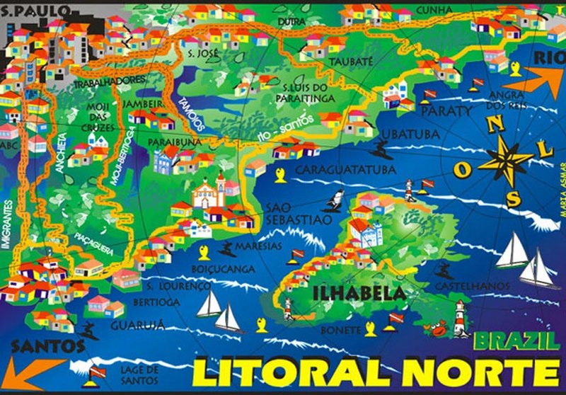 MAPA VILA ILHABELA