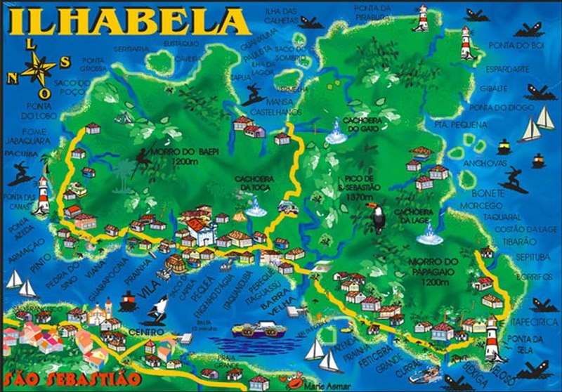 MAPA VILA ILHABELA