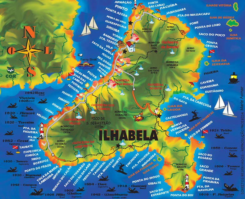 MAPA VILA ILHABELA