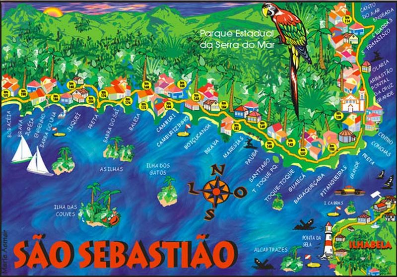 MAPA VILA ILHABELA