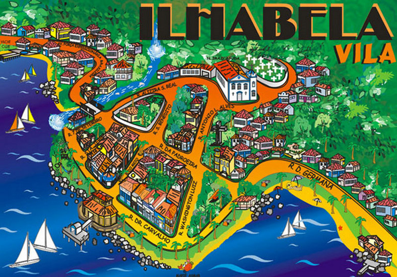 MAPA VILA ILHABELA