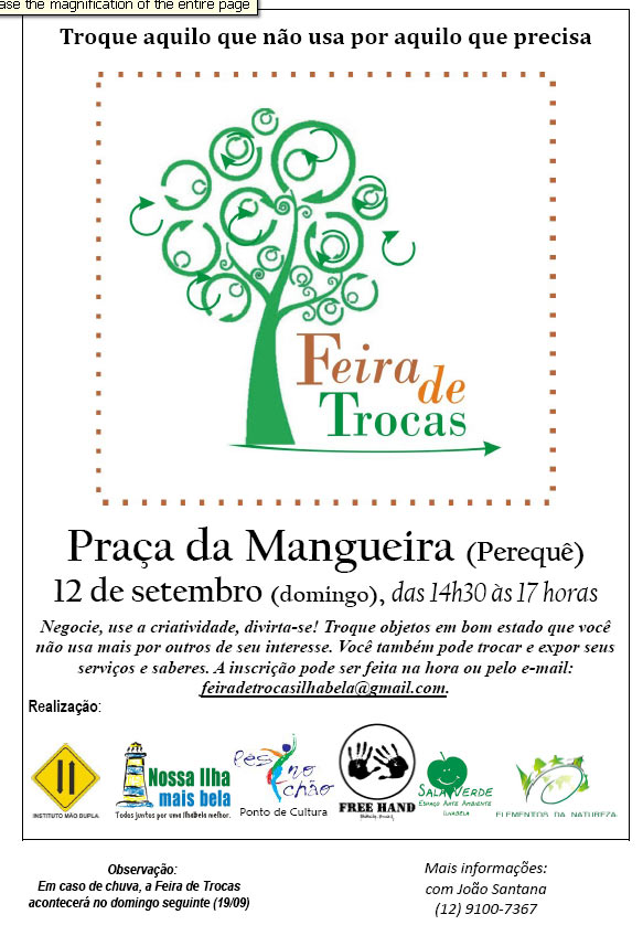 feira de trocas ilhabela